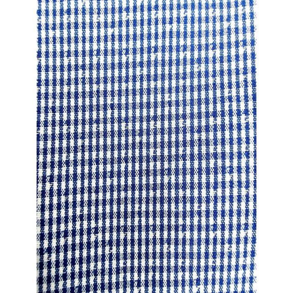 Calvin Klein Slim Fit Size 15 32-33 Blue White Check Performance Non Iron Shirt - Picture 8 of 12